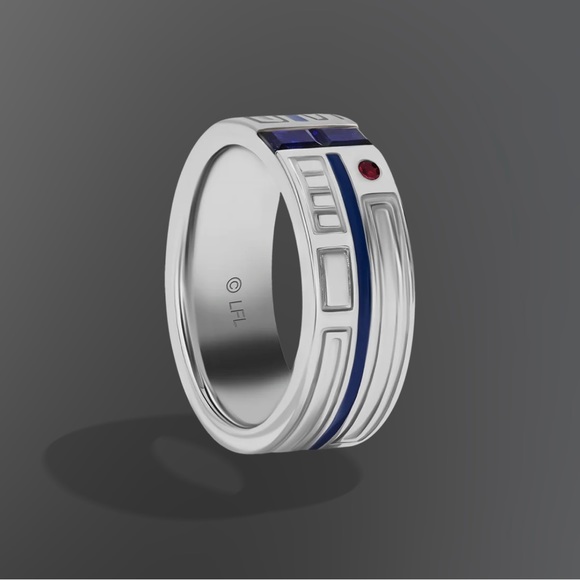 R2D2 Star Wars Fine Jewelry R2 MEN'S RING Size 8 Sold Out - Picture 2 of 11